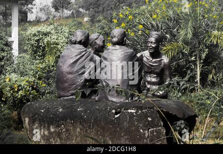 Statue of Lachit Borphukan in jorhat Assam. Memorial honouring general Lachit Borphukan Stock Photo