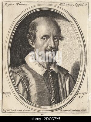 Ottavio Leoni, (artist), Roman, c. 1578 - 1630, Thomas Stilianus, 1625, engraving Stock Photo