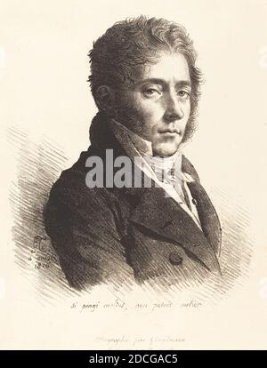 Anne-Louis Girodet de Roussy-Trioson, (artist), French, 1767 - 1824, Coupin de La Couperie, 1816, lithograph Stock Photo