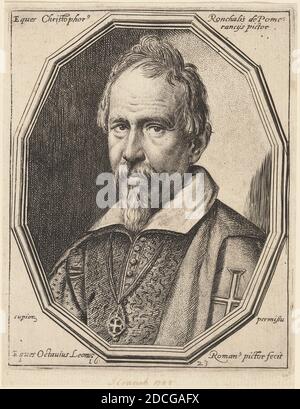 Ottavio Leoni, (artist), Roman, c. 1578 - 1630, Cristoforo Roncalli, 1623, engraving Stock Photo