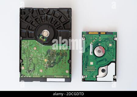 3 5 And 2 5 Computer Hard Drives Stock Photo Alamy