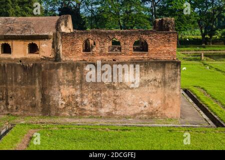 Talatal Ghar, Talatal Ghar is located in Rangpur, Sivasagar, Assam. Grandest examples of Tai Ahom architecture Stock Photo