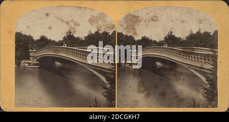 (Bow Bridge), Central Park, by Chase, W. M. (William M.), ca. 1818-1901 ...