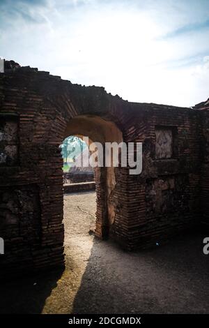 Sunset view at Talatal Ghar in Rangpur, Sivasagar, Assam. Grandest examples of Tai Ahom architecture Stock Photo