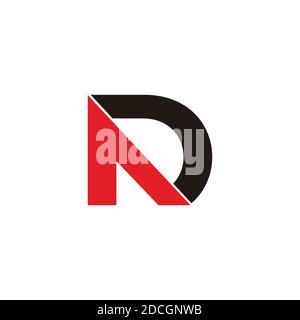 abstract letter ad simple geometric arrow design logo vector Stock Vector