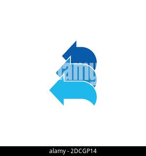 geometric motion movement arrow gradient vector Stock Vector