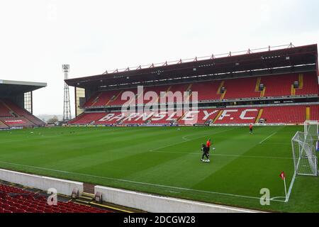 BARNSLEY, ENGLAND. NOVEMBER 21ST. General view of Oakwell Stadium, home to Barnsley during the Sky Bet Championship match between Barnsley and Nottingham Forest at Oakwell, Barnsley on Saturday 21st November 2020. (Credit: Jon Hobley | MI News) Credit: MI News & Sport /Alamy Live News Stock Photo