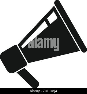Recruiter megaphone icon, simple style Stock Vector
