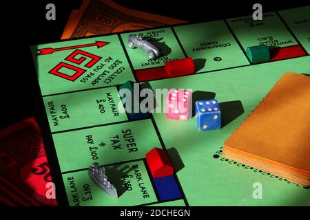 Monopoly Board game Stock Photo