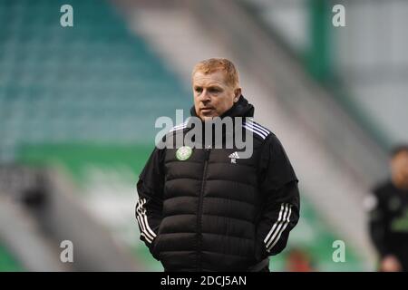 Easter Road Stadium.Edinburgh. Scotland.UK 21st November-20 Scottish Premership Match Hibernian vs Celtic Celtic Boss Neil Lennon Credit: eric mccowat/Alamy Live News Stock Photo