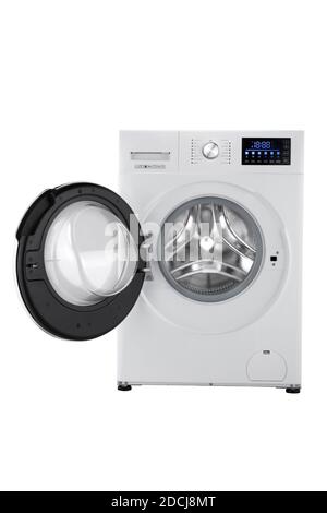 White washing machine isolated on white background Stock Photo