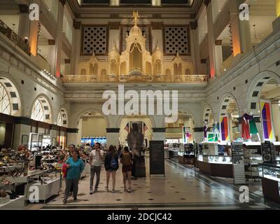 Interior image of Macy's in Philadelphia. Stock Photo