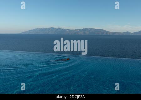 Infinity Pool, Kos, Greece Stock Photo