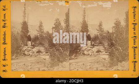 Sceney on the north fork of the Mokelumne River and Amador Canal., still image, Stereographs, 1875, Scripture, J. C. (John Calvin) (1808-1929 Stock Photo