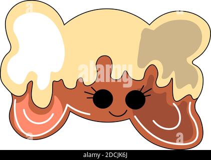 It can be used for icons, web, postcards, decor, pacaging, prints for things, covers for notebooks, decoration of boxes for toys, sticker, backpack, i Stock Vector