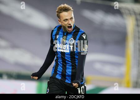 Club's Noa Lang celebrates after scoring the 1-3 goal during a soccer match  between RSC Anderlecht and Club Brugge KV, Thursday 20 May 2021 in Anderle  Stock Photo - Alamy