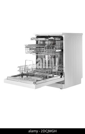 Dishwasher isolated on white background . Stock Photo