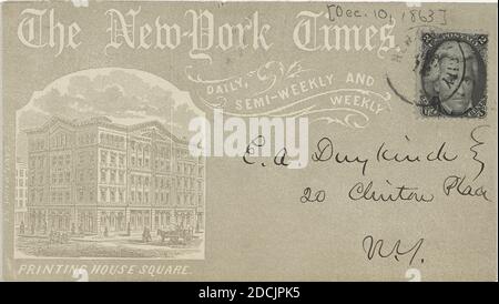 1845-1863, text, Correspondence, 1845 - 1863, Raymond, Henry J. (Henry Jarvis), 1820-1869 Stock Photo