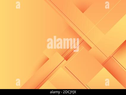 Abstract background yellow gradient geometric stripes diagonal with shadow. Vector illustration Stock Vector