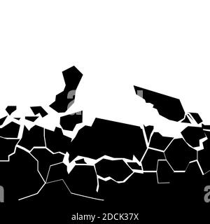 Vector Damage Ground With Place For Text. Earth Cracks Stock Vector