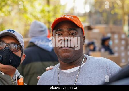 New York, United States. 21st Nov, 2020. Tracy Morgan, Food Bank For New York City seen during the Thanksgiving celebration. Credit: SOPA Images Limited/Alamy Live News Stock Photo