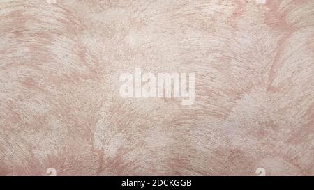 Beige decorative plaster on the wall, craft texture macro background for your design Stock Photo