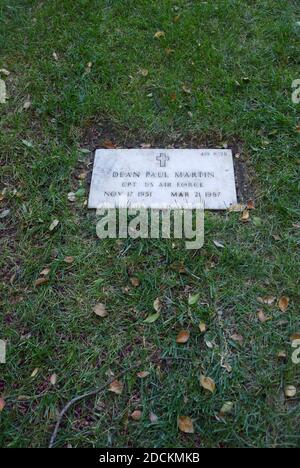 Los Angeles, California, USA 16th November 2020 A general view of atmosphere of actor/singer Dean Paul Martin's Grave at Los Angeles National Cemetery on November 16, 2020 in Los Angeles, California, USA. Photo by Barry King/Alamy Stock Photo Stock Photo