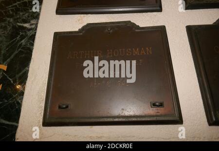 Los Angeles, California, USA 16th November 2020 A general view of atmosphere of actor Arthur Housman's Grave at Los Angeles National Cemetery on November 16, 2020 in Los Angeles, California, USA. Photo by Barry King/Alamy Stock Photo Stock Photo