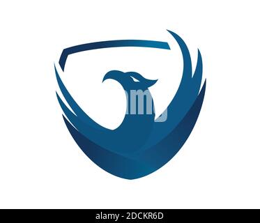 Eagle shield design illustration vector eps format , suitable for your design needs, logo, illustration, animation, etc. Stock Vector