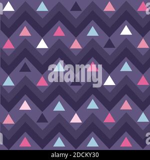Colorful zigzag pattern seamless vector Stock Vector