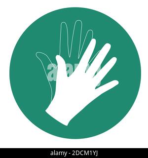 Medical gloves icon vector illustration EPS10 Stock Vector