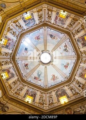 Interior of the great dome of the Basilica of Santa Margherita di Montefiascone (Italy) Stock Photo