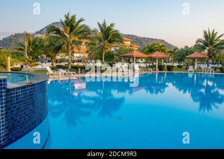 Manora Village is one of many gated communities for foreigners in the Hua Hin area of Thailand. Stock Photo