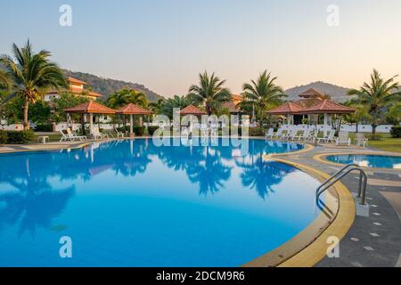 Manora Village is one of many gated communities for foreigners in the Hua Hin area of Thailand. Stock Photo