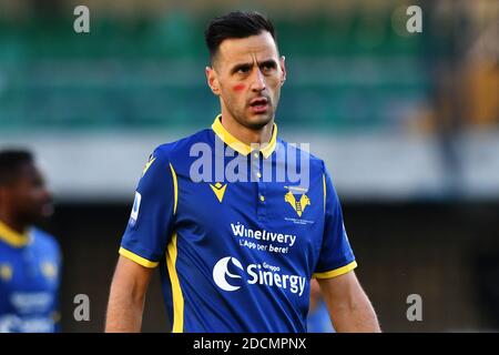 Marcantonio Bentegodi stadium, Verona, Italy, 22 Nov 2020, Nikola Kalinic (Verona) during Hellas Verona vs Sassuolo Calcio, Italian football Serie A match - Photo Alessio Tarpini / LM Stock Photo