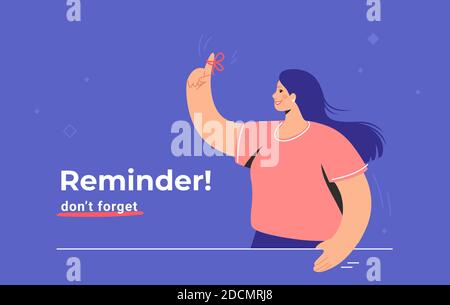 Reminder, do not forget an important task Stock Vector