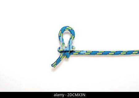 Slip knot on a white background Stock Photo