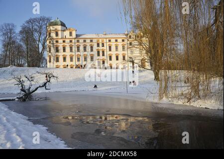 Celle, Schloss im Winter Stock Photo