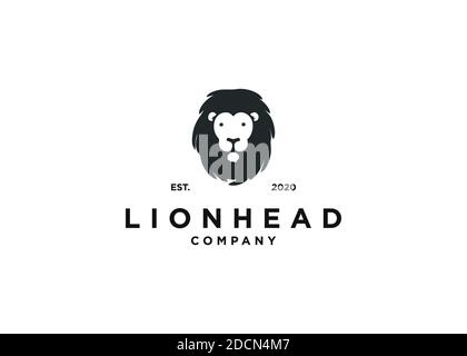 symbol logo head lion design template inspiration Stock Photo