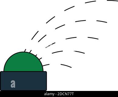 Automatic Watering Icon. Editable Outline With Color Fill Design. Vector Illustration. Stock Vector
