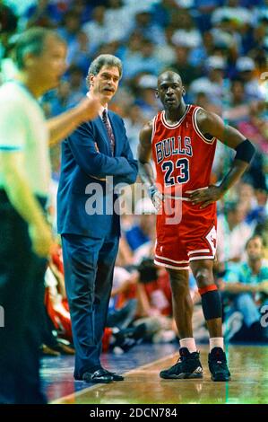 Chicago Bulls Coach Phil Jackson And Michael Jordan, 1993 Sports