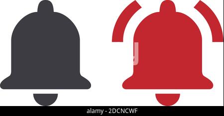 Bell and ringing bell icon vector illustration Stock Vector