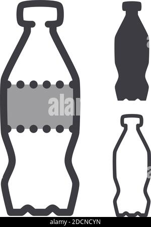 Plastic bottle icon vector illustration Stock Vector