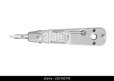 crimping tool isolated on white background Stock Photo