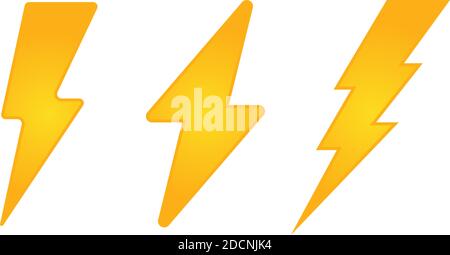 Electricity power and energy lightning symbol vector illustration icon Stock Vector