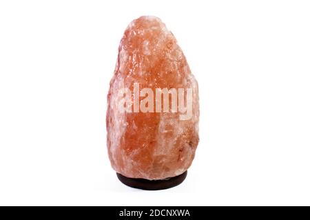 Himalayan Salt Lamp on white background horizontally. Stock Photo