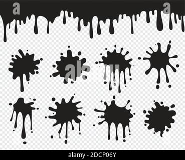 Set splash isolated. Vector icon Stock Vector