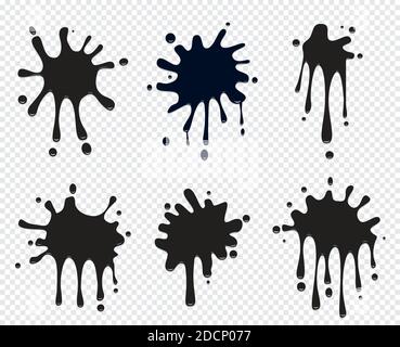 Set splash isolated. Vector icon Stock Vector