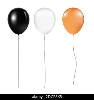 Halloween balloon set. Vector illustration. Stock Vector