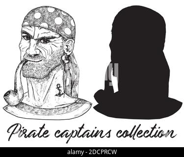 Anchor engraved vintage in old hand drawn or tattoo style, drawing for ...